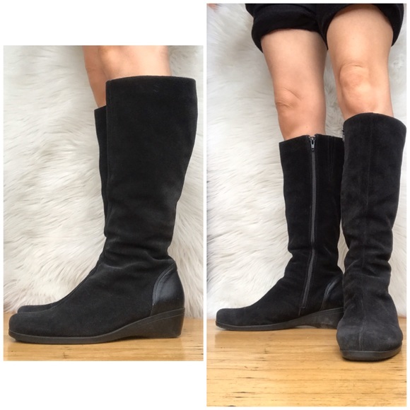 knee high wedge boots canada